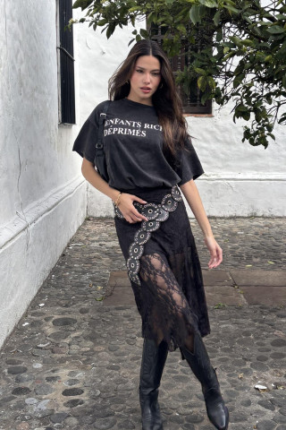 POLLERA ENCAJE IRREGULAR - Art.505