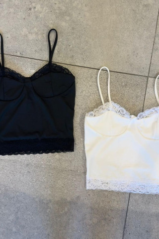 TOP CORSETETO CON PUNTILLA - Art.1035