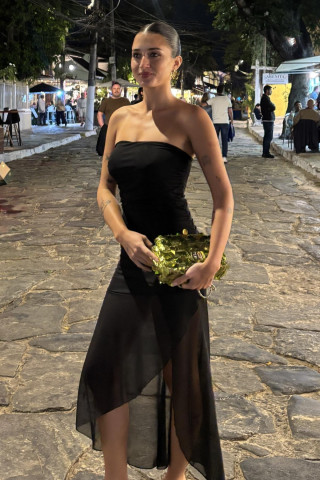 VESTIDO STRAPPLES TUL LARGO - Art.727