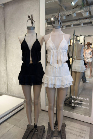 POLLERA VOLADOS CROCHET DESAGUJADO - Art.539