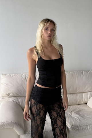 TOP MICROFIBRA CORSET ART.86
