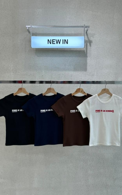 REMERA RIBB "FINS A LA CREMÀ" - ART. 132