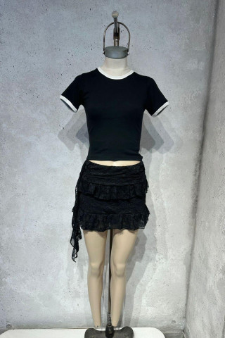 REMERA RIBB COMBINADO LISO - Art.155