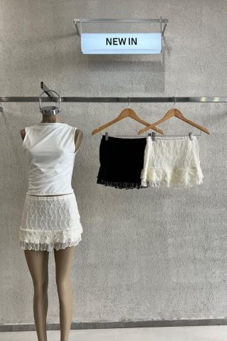 POLLERA TUL BORDADO CON VOLADO – ART. 573