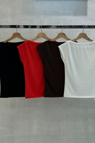 REMERA CUELLO BOTE RIBB CON LYCRA - ART. 64