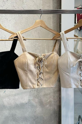 TOP GAMUZADO CON TAZAS - Art.P7000