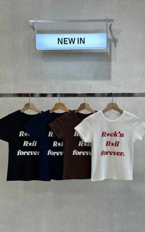 REMERA RIBB "ROCK`N ROLL FOREVER" - ART. 132